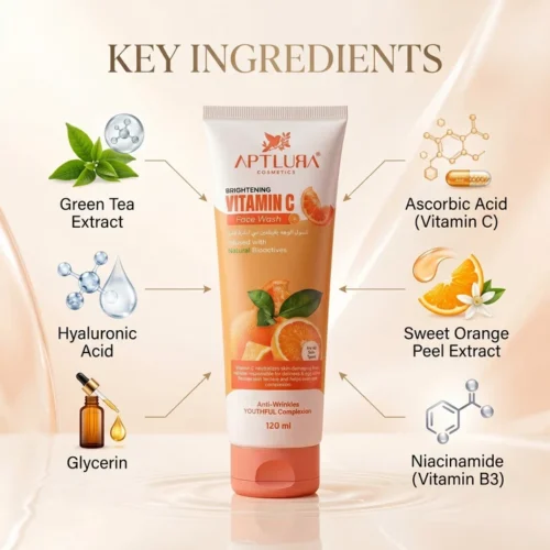 Aptlura Vitamin C Face Wash – 120ml