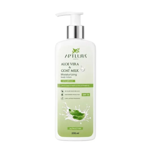 Aptlura Aloe Vera & Goat Milk Moisturizing Body Lotion 200ml