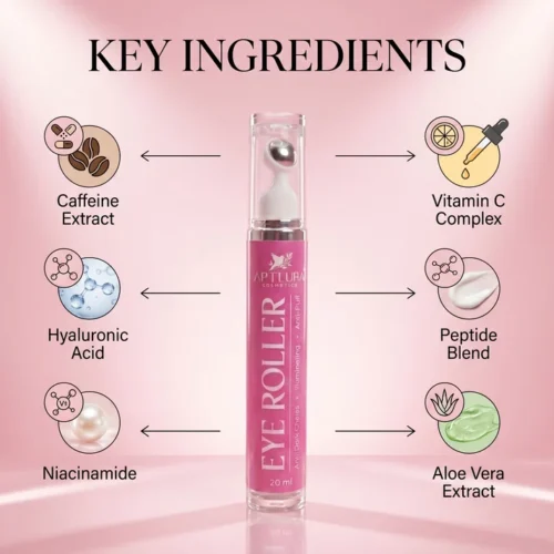 Aptlura Eye Roller – Dark Circle & Puff Care (20ml)